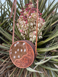 Tooled Axis Round Purse
