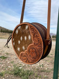 Tooled Axis Round Purse