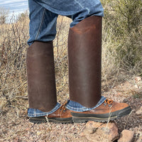Leather Snake Gaiters