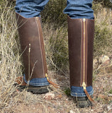 Leather Snake Gaiters