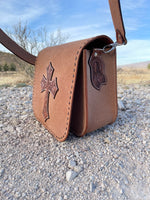 Roughout Tooled Purse