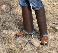 Leather Snake Gaiters