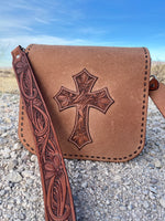 Roughout Tooled Purse