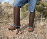 Leather Snake Gaiters